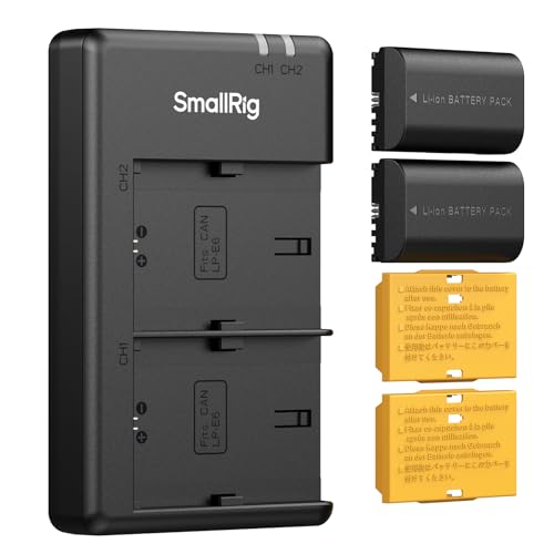 SMALLRIG Camera Battery Charger Set for Canon LP-E6P,