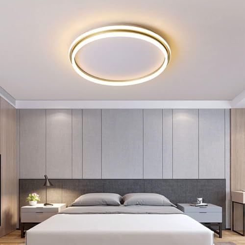 Plafonnier LED moderne mince pour plafonds bas de chambre