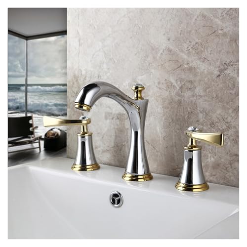 Robinet mitigeur lavabo double commande pour régler facilement l'eau chaude et froide - 5