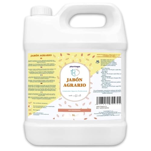 PLANTAWA Kaliumseife 5L | Mehrzwecklösung | Einfache Anwendung und maximale Wirksamkeit | Vielseitig | Für den Innen- und Außenbereich geeignet | Produkt natürlichen Ursprungs