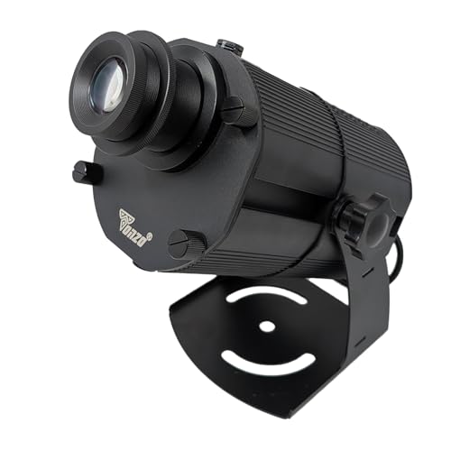 Image of TONZO 100W LED Logo Projector Light, 11000 Lumens, 7-30ft Range, 1 Custom Lens, IP67 Waterproof Outdoor GOBO Projector with Remote, Static & Rotating Signage Light for Shop Event Business Storefront