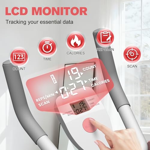 DERACY Ab Workout Machine Adjustable Ab Trainer Abdominal Trainer for Home Gym Foldable Ab Crunch Machine for Core 440 LBS - Image 5