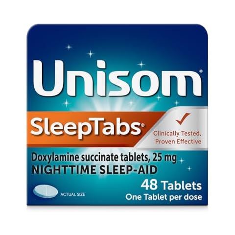 Unisom SleepTabs, Nighttime Sleep-aid, Doxylamine Succinate, 48 Tablets Cover