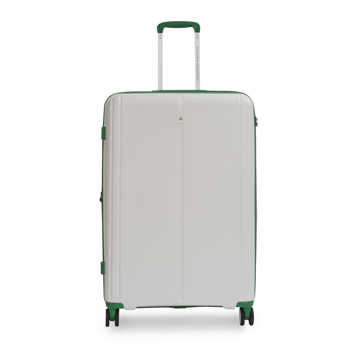 united colors of benetton Emerald Unisex Hard Luggage - White, TSA Lock 55.5 Cm Cabin Polypropylene (Pp) Trolley Bag with 4 Spinner Wheels-picture-48