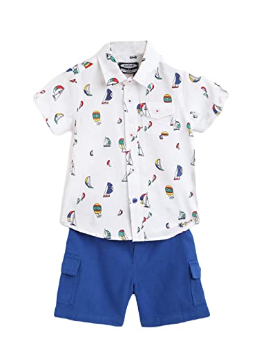 nauti nati Nautinati Multicolor Coloured Printed Boys Set For 1-2 Years Kids Boys