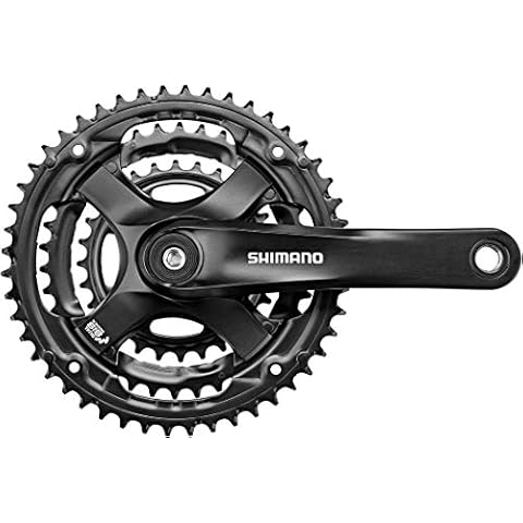 SHIMANO Unisex Fc-ty501 firkant 6/7/8 rum Kurbelgarnitur, Schwarz, 170mm EU Cover