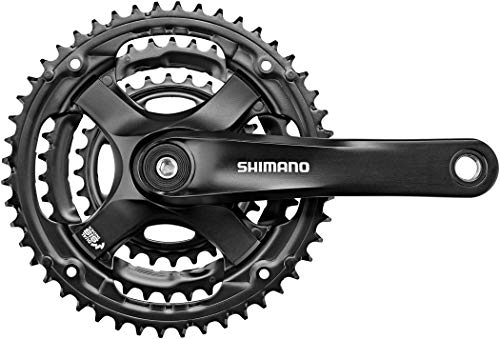 Shimano FC-TY501C888XLB FC-TY501 - Bielas cuadradas (6/7/8 velocidades, 170 mm), Color Negro