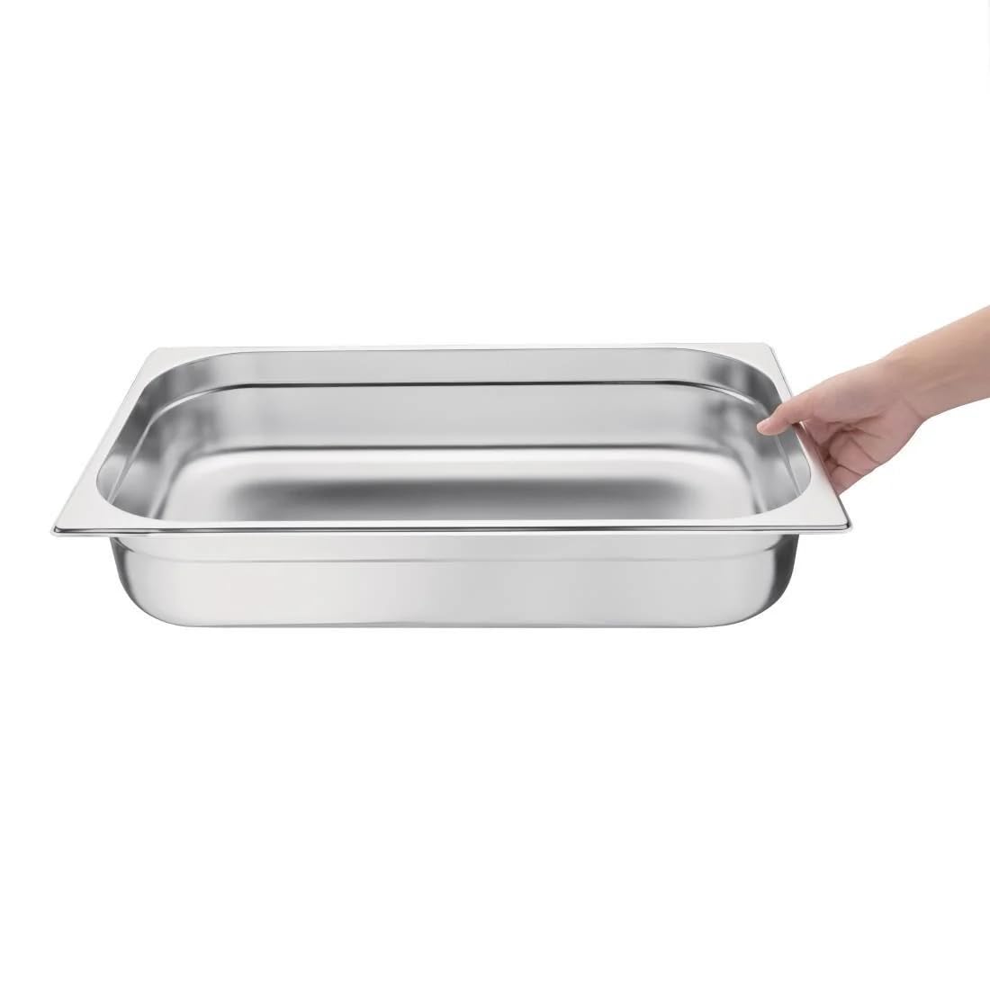 Vogue k923 1/1 Gastronorm sartén de acero inoxidable, 100 mm)