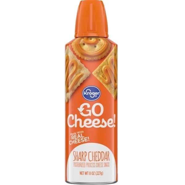Go Cheese! Sharp Cheddar Spray Cheese, 8 oz