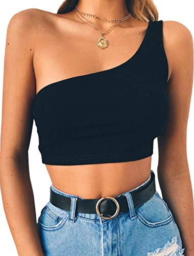 Image of THE BLAZZE Women's Sleeveless Crop Tops Sexy Strappy Tees