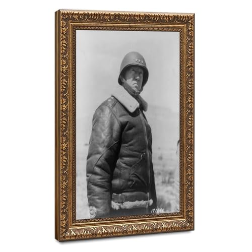 Cadre George S Patton WCYB impression sur toile premium de décoration murale bureau