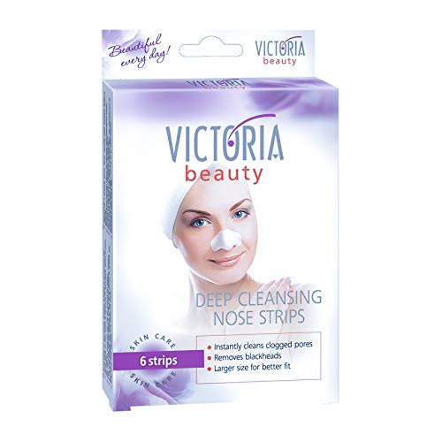 Victoria Beauty - Clear Up Nose Strips, Nasenstrips gegen Mitesser, Nasenmaske, tiefenreinigende Streifen zum Mitesser entfernen (6 Streifen) Cover