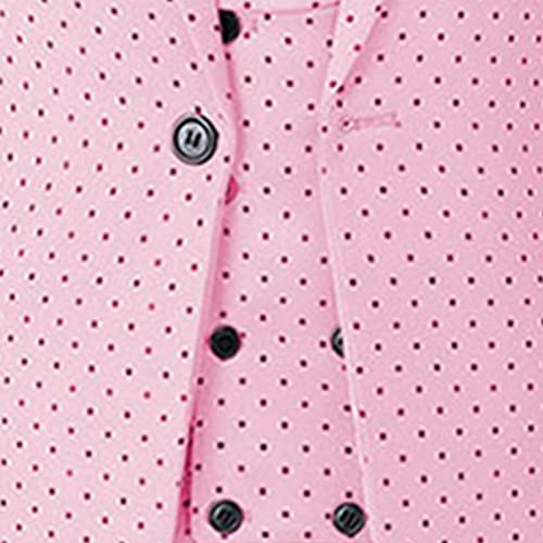 Men Business Casual Plaid Suit Three Piece Slim Fit Single Breasted One Button Jacket Sets Wedding Party Prom Tuxedo (Pink,Large,5,Oz) #TOP3