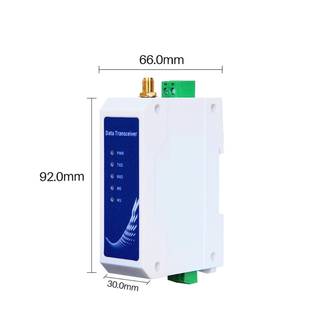 2 Pcs LoRa Data Transceiver 433-470MHz DIN Rail RS485 SX1262 30dbm AC Power Supply 85-265V Wireless Data Transceiver E96-DTU(400SL30-485) 30dbm 10km