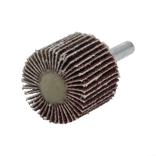 Sandyseptember Grano de rueda de solapa para eliminar óxido, desbarbado, pulido plano, almohadillas de lijado abrasivo de disco para taladros vástago de 6 mm (20 mm)