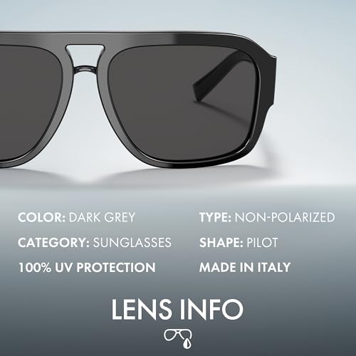 DOLCE & GABBANA DG4403 Pilot Shape DG Crossed Logo Sunglasses with Luxury Eyewear Kit4