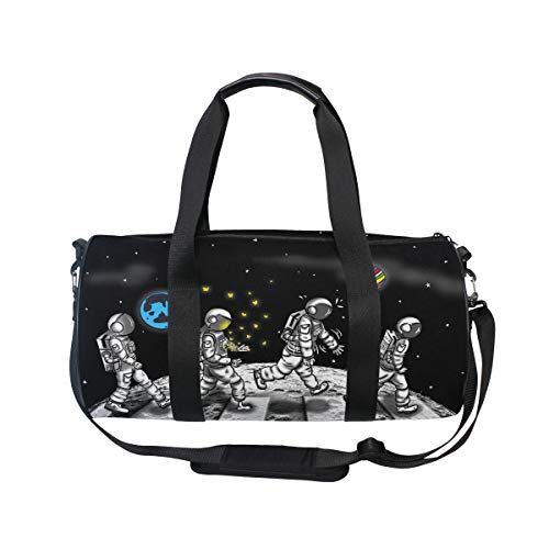 Space Astronaut Duffel Bag,Canvas Travel Bag for Gym Sports and Overnight2