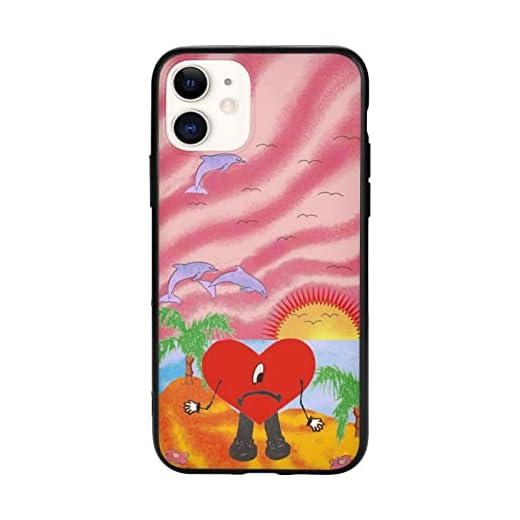 Compatible with iPhone 11 Case,Cute Bad Rabbit Bunny Merch New Album un Verano sin ti TPU Soft Shockproof Silicone Cover Phone Case