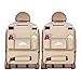 Anyingkai 2pcs Organizador Asiento Coche,Organizador Asiento Coche Respaldo,Organizador Asiento Coche Niños,Organizador para Coche Trasero,Organizador para Coche de Bebe (Beige)