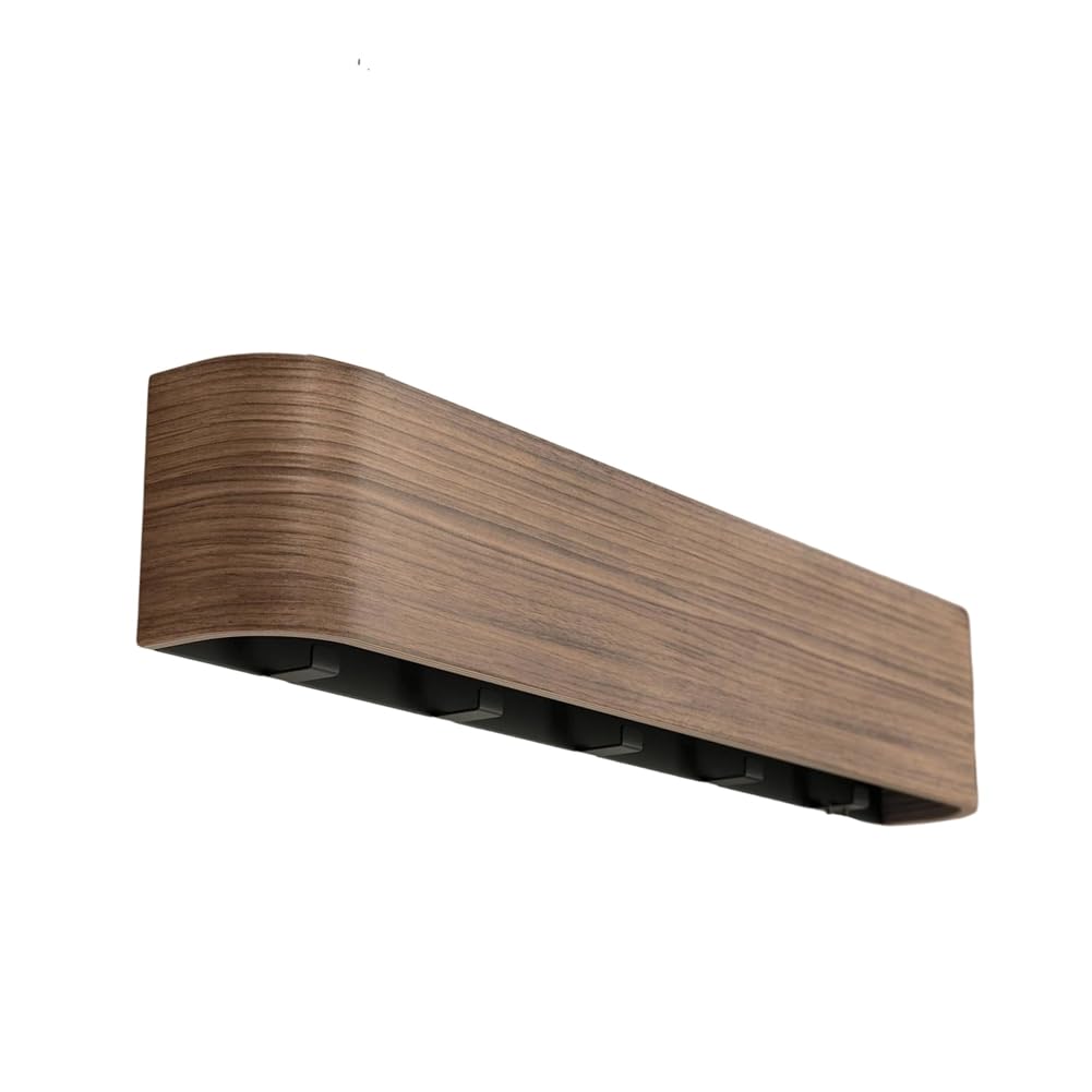Littimoon Hidden Hook Wood Entryway Hooks with Shelf Coat Rack Wall Mount for Bedroom Kitchen Hallway Modern Key Holder
