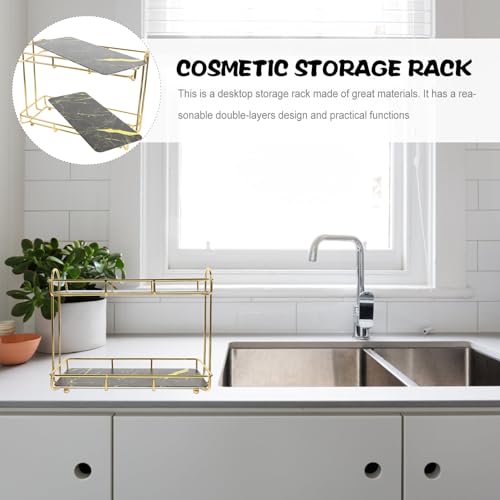 Support de rangement à niveaux étagère angle stable pour cosmétiques - 8