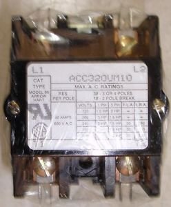 Air Conditioner Contactor 30 Amp 1 or 2 Pole 24v Coil Universal Replacement