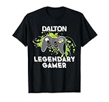 Dalton Name Gift - Personalized Legendary Gamer T-Shirt
