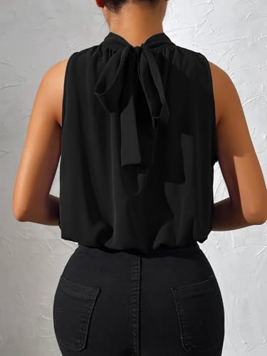 SOLY HUX Womens Halter Tops Sleeveless High Neck Summer Crop Tops Dressy Casual Blouses2