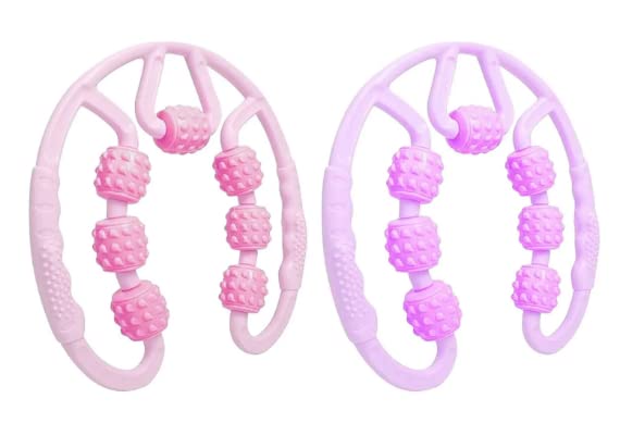 Skyzone 7 Wheel Foam Handle Roller, Fit Roller Pro Trigger Point Manual Muscle Massager for Fascia, Neck, Arm, Elbow, Hand, Leg, Calf, Soreness Relieve Pain Skyzone 7 Wheel Foam Handle Roller, Fit Roller Pro Trigger Point Manual Muscle Massager for Fascia, Neck, Arm, Elbow, Hand, Leg, Calf, Soreness Relieve Pain