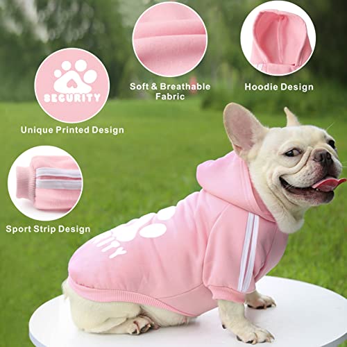 Dolahovy Hunde Hoodie Kleidung für Haustiere Hundepullover Weste Herbst Winter Hundepullover Welpenkostüme Mäntel Hundeoutfit für kleine mittelgroße Hunde Katzen Chihuahua Teddy