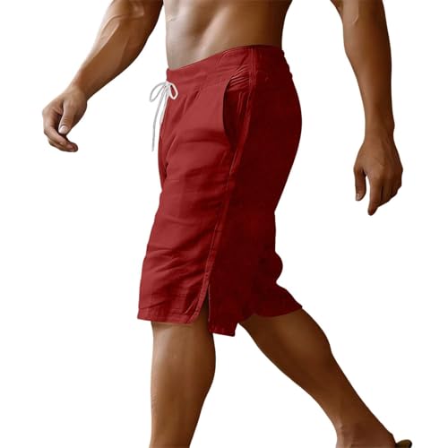 Shorts casuales para hombre Ctreela talla XX-Large rojo miniatura 6