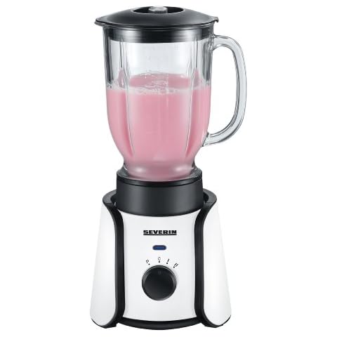 Severin SM 3716 Standmixer, pianoweiß-schwarz/Mixbehälter aus Glas Cover