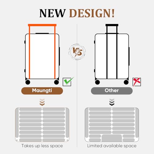 Image of Luggage Sets, 2 Piece Suitcase set with wheels Tsa Lock 20 /24 inchi Hardshell Waterproof Travel Suitcases luggage for Women /Men /Family(Black