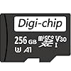 Digi-Chip 256GB Micro SD Memory Card for Tapo Cameras, Class 10 UHS-1 V30 Video High Speed Tapo Camera Memory Card for Wi Fi Security Cameras