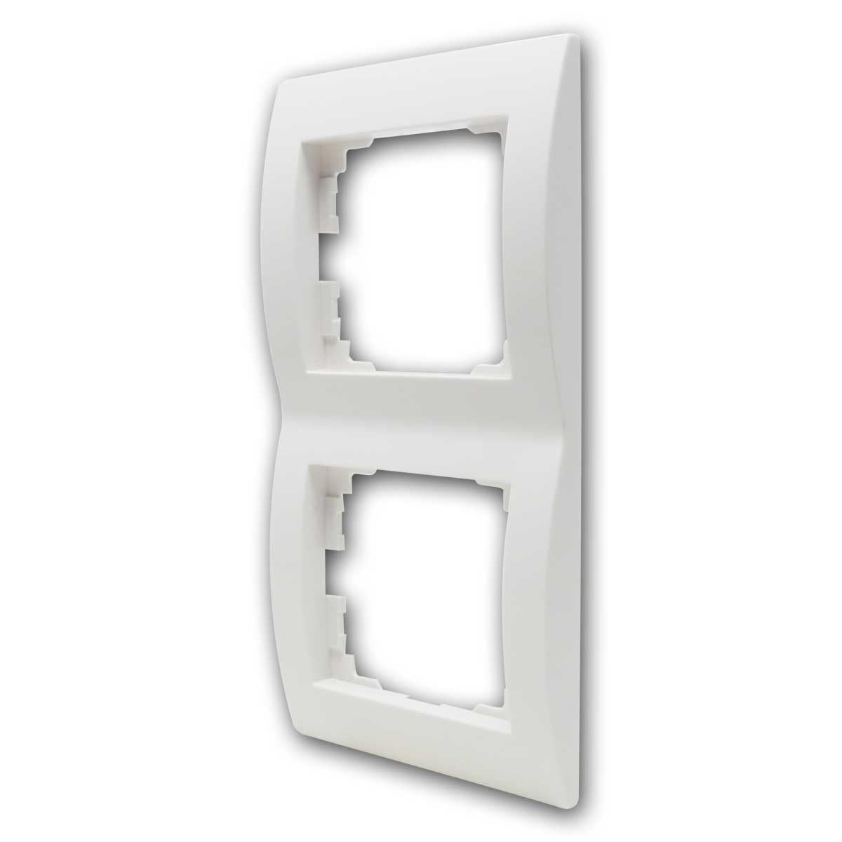 Kanlux White Logi Vertical Double Frame