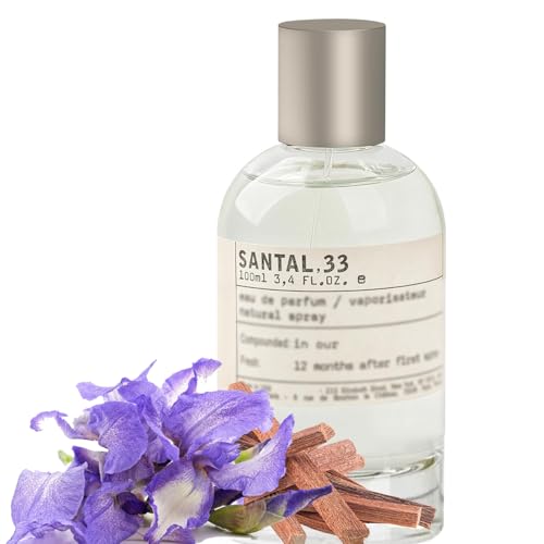 Erimberate 33 SANTAL Perfume Eau de Parfum Spray Iconic New York Scent for Men & Women 3.4 Fl oz (100ml) Long-Lasting Fragrance