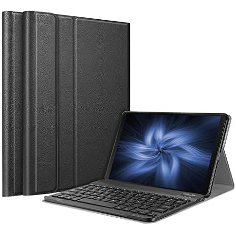 Galaxy Tab A 10.1 2019 Keyboard Case, Upworld Removable Bluetooth Keyboard with Slim Protective Case Compatible with Samsung Galaxy TAB A T510/T515 2019 (Black) Cover