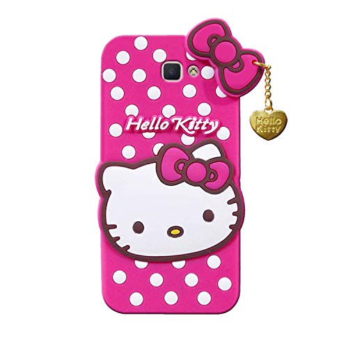 Image of Unirock Hello Kitty Back Case Cover for Asus Zenfone Max Pro M1| 3D Cute Hello Kitty Case |Soft Silicone Rubber Back Cover with Pendant Kitty Cover for Asus Zenfone Max Pro M1 (Pink)