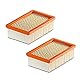 1-10 Stück Flachfilter für KÄRCHER - ersetzt original Filter wie 2.863-005.0 für MV 4 5 6 P Premium (WD6, WD 6 Premium, 2 Filter)