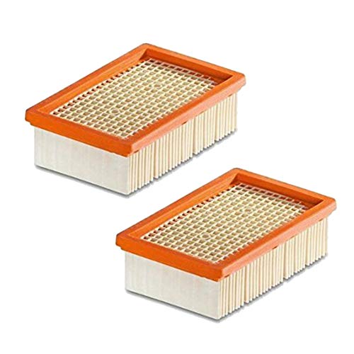 1-10 Stück Flachfilter für KÄRCHER - ersetzt original Filter wie 2.863-005.0 für MV 4 5 6 P Premium (WD4, WD 4 Premium/Car Kit, 2 Filter)