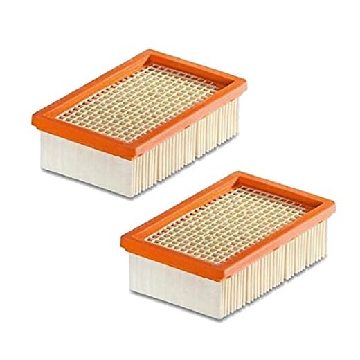 1-10 Stück Flachfilter für KÄRCHER - ersetzt original Filter wie 2.863-005.0 für MV 4 5 6 P Premium (WD4, WD 4 Premium/Car Kit, 2 Filter)