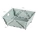 IEUDNS Folding Basket Foldable Drain Basket 23x20cm Desktop Organizer Box Crates for Kitchen Livingroom Office, Green