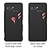 Orzero TPU Case for ASUS ROG Phone (Not fit for Rog Phone 2 2019) Soft Slim with RGB Logo Cutout (with Air Trigger Cutout) Full Protection (Lifetime Replacement)-Matte Black