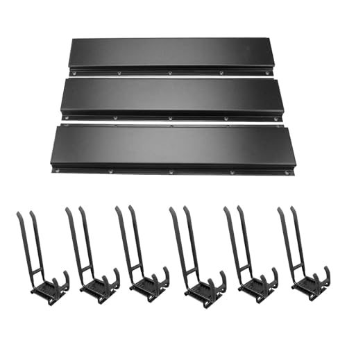 Qianly Garage Wall Organizer, Utility Hooks Tool Storage Rack Hook Hangers for Garden Yard Workshop Maintenance Tools Gardening, Double Layer Hooks