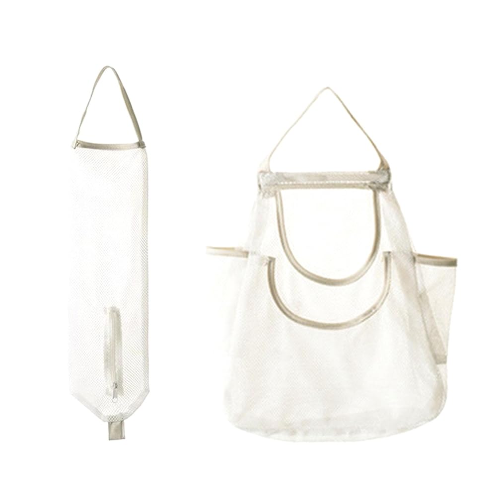 CTRLZS Hanging Mesh Storage Bag Mesh Grocery Bag Mesh Garlic Net Bag Net Shopping Bag for Onions Garlic Fruit Ginger Vegetables