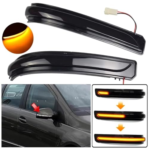 Luz retrovisor dinámico Benz W169 2008-2012 intermitente secuencial flecha LED 4