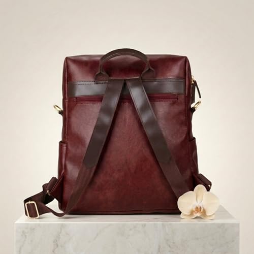 Image of VISMIINTREND Backpack for Women | Stylish Vegan Leather Backpack Bags for Women | College Bag for Girls | Office, Travel & Daily Use