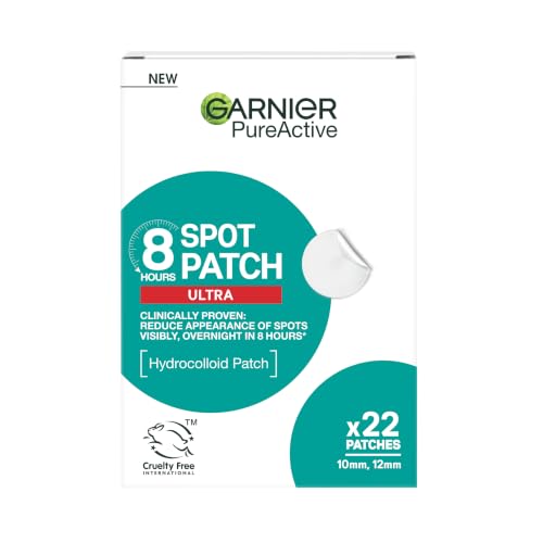 Garnier Pure Active 8H Spot Patch, Ultra-Thick Hydrocolloid Patches, 22pk