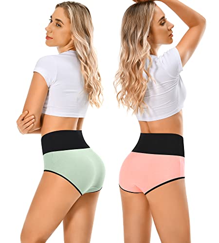 Misswho Cotton Womens High Waisted Underwear No Muffin Top C Section Briefs For Ladies Tummy Control Maternity Pregnancy Postpartum Essentias Soft Breathable Panties (10 Pack, Size 9, Xx-Large) #TOP2