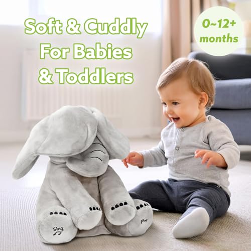Jouet éléphant interactif Tippi peluche éveil premier âge 0-12 mois - 3